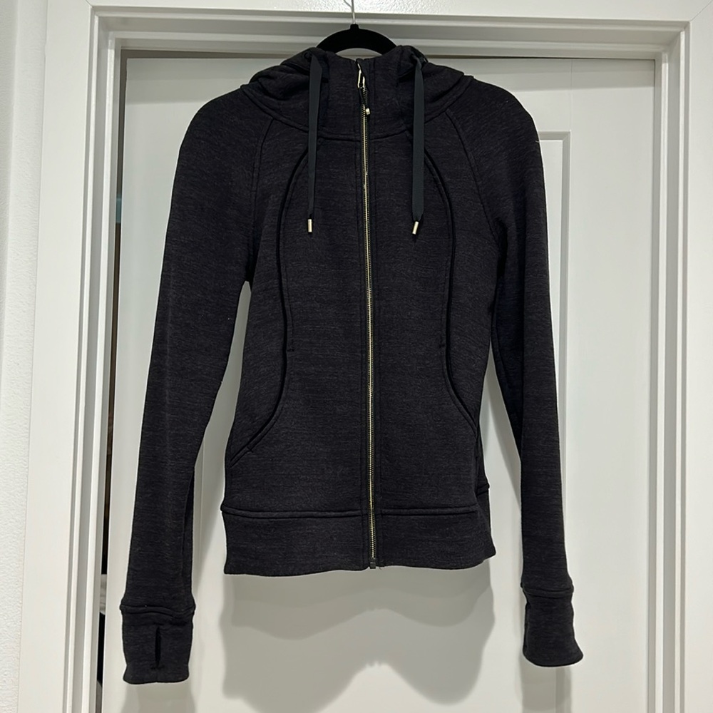lululemon Define Plush Heathered Black with Gold Hardware